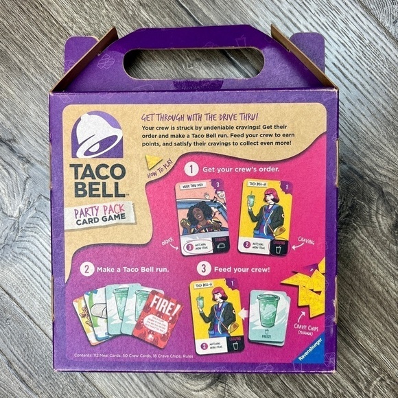 Taco Bell NIB Party Pack Card Game by Ravensburger - Game Night, Tacos, Merch - Picture 3 of 10